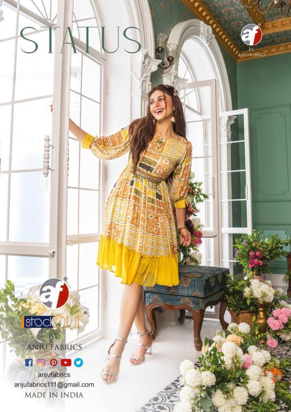 Af Status Fancy Party Wear Short Georgette Kurti Collection